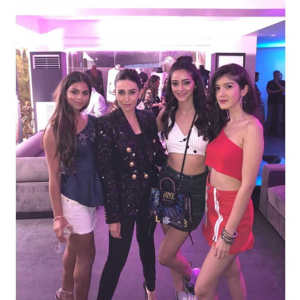 Ananya with Karisma Kapoor and Suhana