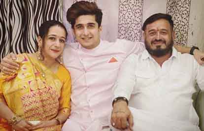 Bhavin with his parents